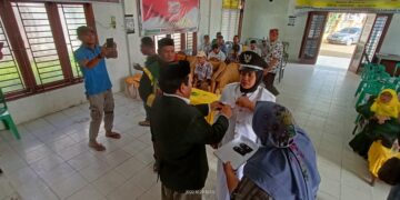 Camat Gunung Meriah Lantik PJ Kepala Desa Blok 15 Yang Baru.