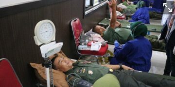 Dalam Rangka HUT TNI Ke-77, Kodim 0109/Aceh Singkil Gelar Bakti Sosial Donor Darah.