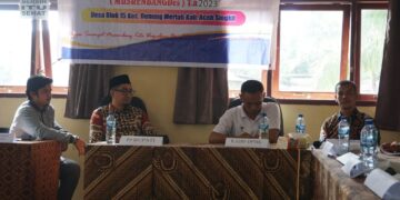 Pj Bupati Aceh Singkil Hadiri Musrenbangdes Blok 15 Tahun Anggaran 2023