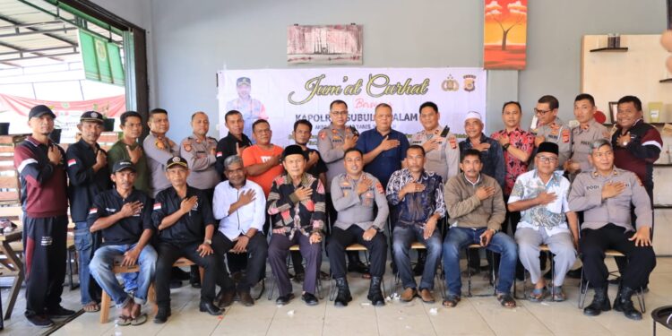 Jumat Curhat Kapolres Subulussalam bersama Ketua KPA/PA dan Para Mantan Gam