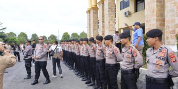 Berikan Rasa Aman, Polres Subulussalam Melaksanakan pengamanan Aksi Damai