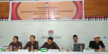 KIP Aceh Singkil: Peran Media Sangat Penting Untuk Sukseskan Pemilu 2024