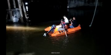 Anak SD Tenggelam Di Sungai Cenendang Aceh Singkil Di bawah Jembatan Hendel