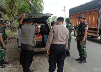 Tim Gabungan Sebulusalam Menggelar Razia,Mengantisipasi Terjadinnya Pengibaran Bendera Bulan Bintang