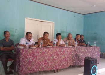 Sosialisasi Pembangunan Pabrik Mini Kelapa Sawit Di Desa Pangkalan Sulampi kecamatan Suro.