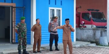 Gelar Apel Gabungan, Camat Simpang Kanan: Harus Meningkatkan Kapasitas Kenerja Kepala Kampung Tahun 2023