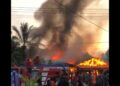 Tiga Unit Rumah Milik Warga Desa Siompin Aceh Singkil Ludes Terbakar