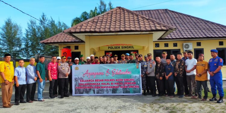 Kapolres Aceh Singkil Gelar Halal Bi Halal 1444.H Dengan Forkopimda dan masyarakat.