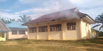 Akibat Arus Listrik, Ruangan Perpustakaan SMPN-1 Kuta Baharu  Terbakar