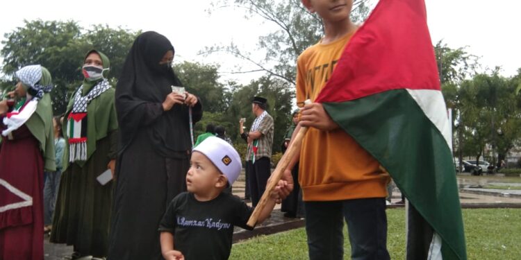 Ramzan Kadyrov Tiba Dilapangan Merdeka Pendopo Langsa Menyerukan Kemerdekaan Untuk Negara Palestina