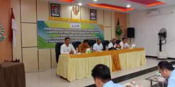 Ratusan Kades Aceh Singkil Hadir Ke Kantor Kajari Teken MOU Pendampingan