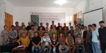 Masyarakat Tiga Desa Aceh Singkil, Ikuti Konsultasi Publik Di Fasilitas Oleh Organisasi Earthworm Foundation