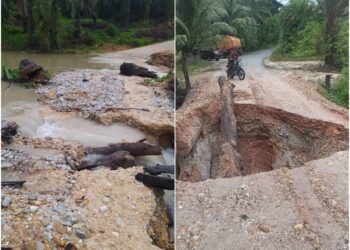 Akses Jalan Kota Baharu, Singkohor Ke Gunung Meriah / Rimo, Aceh Singkil. Lumpuh Total