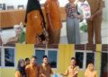 Kadis Pangan Dan Camat Kota Baharu, Aceh Singkil. Salurkan 146 Paket Bantuan Pangan