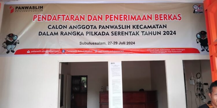 Rekrutmen Panwascam Pilkada 2024 Di kota Sebulusalam Dibuka