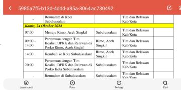 Cawagub Aceh M.Fadhil Rahmi Akan Lakukan Roadshow ke Aceh Singkil.