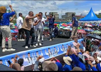 Ribuan Pendukung Paslon Nomor Urut 1 (Sahabat) Aceh Singkil, Padati Acara kampanye Akbar