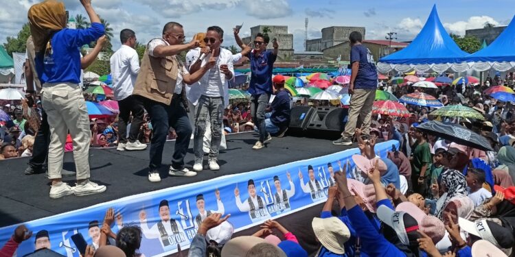 Ribuan Pendukung Paslon Nomor Urut 1 (Sahabat) Aceh Singkil, Padati Acara kampanye Akbar