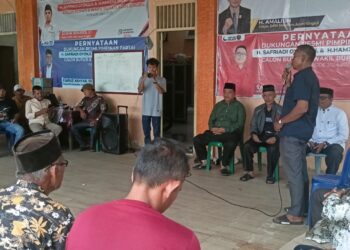 Warga kecamatan Singkil Utara Sirahturahmi Ke Posko kemenangan Sahabat