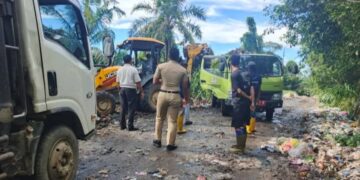 Pemerintah Desa Sianjo Anjo kerja sama Dengan PT Socfindo Bersihkan Tumpukan Sampah