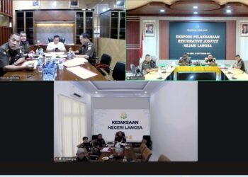 Kejati Aceh Gelar Ekspose, Restorative Justice Diterapkan untuk Kasus di Kejari Langsa‎