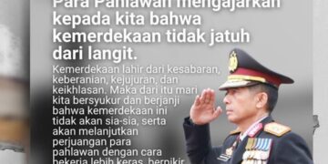 Kapolda Aceh Pimpin Upacara Hari Pahlawan: “Kemerdekaan Tidak Jatuh dari Langit”