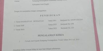 Bayang-Bayang Ijazah Lama Kembali Menghantui Pilkades 2025 di Aceh Singkil‎‎