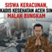Siswa Keracunan, Plt Kadis Kesehatan Aceh Singkil Malah Bungkam? AMPAS: Ada Apa?