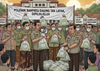 Polemik Banpres Daging Tak Layak, Dipilih-pilih, Tokoh Masyarakat Kompak, Kembalikan Bantuan ke Camat