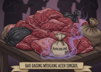 Misteri Rp94,5 Juta di Balik Bau Daging Meugang Aceh Singkil‎