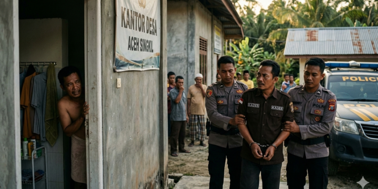 Oknum Kepala Desa di Aceh Singkil Diringkus, Intip Sekdes Mandi Lalu Lakukan Pemerasan