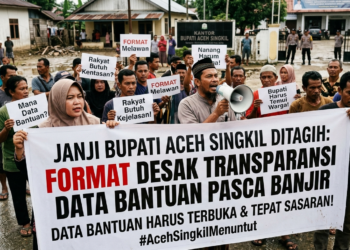Janji Bupati Aceh Singkil Ditagih: FORMAT Desak Transparansi Data Bantuan Pasca Banjir‎