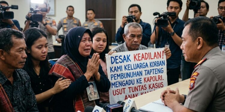 Desak Keadilan, Keluarga Korban Pembunuhan di Tapteng Mengadu ke Kapolri‎