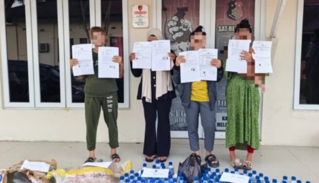Gencar Berantas Miras Ilegal, Polres Subulussalam Sita Ratusan Botol Tuak Suling di Penanggalan