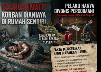 ‎Keadilan Mati di Bumi Sekata Sepekat, Korban Dianiaya di Rumah Sendiri, Pelaku Hanya Divonis Percobaan