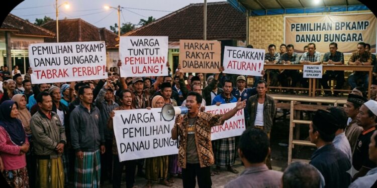 Heboh Pemilihan BPKamp Danau Bungara, Dinilai Tabrak Perbup, Warga Tuntut Pemilihan Ulang!