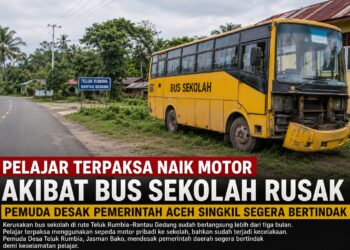 Tiga Bulan Rusak Tanpa Solusi, Keselamatan Pelajar Teluk Rumbia dan Rantau Gedang Diujung Tanduk