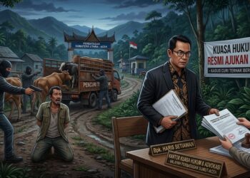Kasus Pencurian Ternak Berpistol di Perbatasan Sumut-Aceh, Kuasa Hukum Korban Resmi Ajukan Restitusi!‎