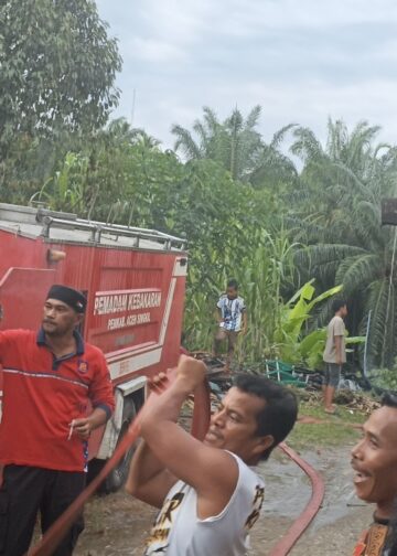 Satu Unit Rumah Kontrakan di Rimo Aceh Singkil Ludes Terbakar, Kerugian Capai Puluhan Juta
