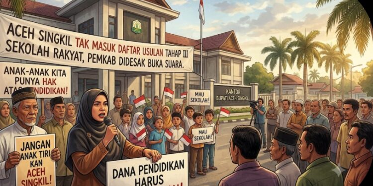Aceh Singkil Tak Masuk Daftar Usulan Tahap III Sekolah Rakyat, Pemkab Didesak Buka Suara,