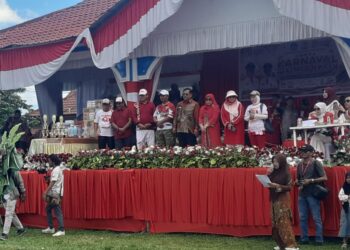 Gemuruh Merah Putih di Gunung Meriah, Karnaval Pelajar Aceh Singkil Menyala Sambut HUT ke-81 RI