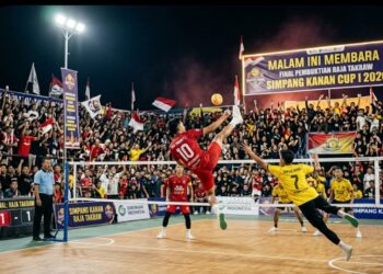 Malam Ini MEMBARA, Simpang Kanan Cup I 2026 Gelar Final Pembuktian Raja Takraw
