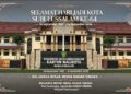 HUT ke-64 Kota Subulussalam, Kabiro RADARSINGKIL.CO Muji Syahputra, Mari Bangun Kota Sada Kata Sepenuh Hati