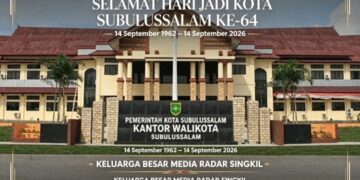HUT ke-64 Kota Subulussalam, Kabiro RADARSINGKIL.CO Muji Syahputra, Mari Bangun Kota Sada Kata Sepenuh Hati