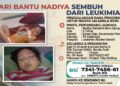 Senyum Nadiya (5) Terhalang Leukemia, Ayah Penjual Tahu Keliling Butuh Uluran Tangan Warga Subulussalam
