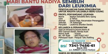 ‎Senyum Nadiya (5) Terhalang Leukemia, Ayah Penjual Tahu Keliling Butuh Uluran Tangan Warga Subulussalam