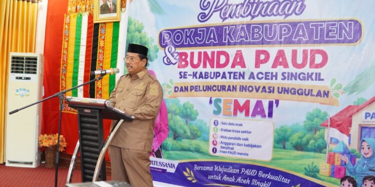 Bupati Aceh Singkil Luncurkan SEMAI, Perkuat Fondasi PAUD Bermutu dan Merata