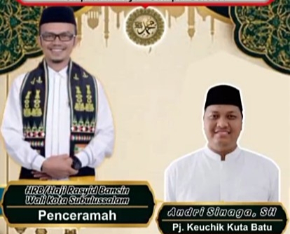 Desa Kuta Batu Aceh Singkil Gelar Maulid Akbar 1448 H, Hadirkan Wali Kota Subulussalam Sebagai Penceramah
