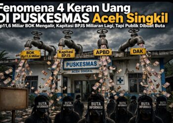 Fenomena 4 Keran Uang DI PUSKESMAS Aceh Singkil Rp11,6 Miliar BOK Mengalir, Kapitasi BPJS Miliaran Lagi, Tapi Publik Dibuat Buta
