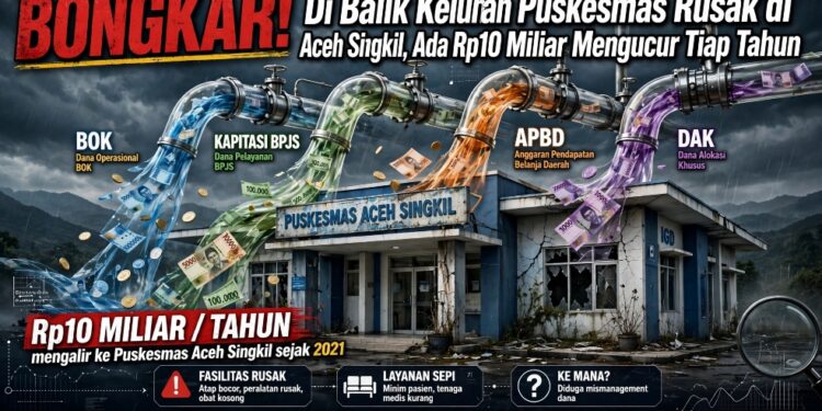 BONGKAR! Di Balik Keluhan Puskesmas Rusak di Aceh Singkil, Ada Rp10 Miliar Mengucur Tiap Tahun